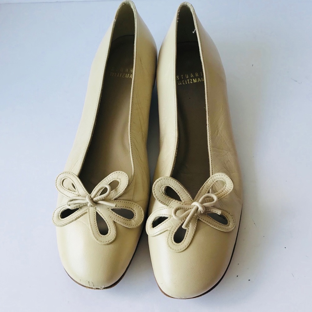 Stuart Weitzman Cream Shoes Size 7 M - Picture 2 of 8
